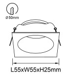 Фото 1 9168 Встраиваемый светильник ANTILLA