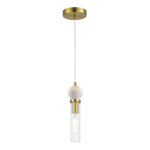 Фото SL1244.303.01 Светильник подвесной ST-Luce латунь/прозрачный E14 1*40W МЕДЕА