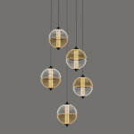 Фото 3 Подвесной светильник MD24022079-5A black/amber