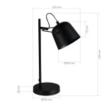 Фото 1 SLE1805-404-01 Прикроватная лампа Черный/Черный E27 1*40W BLANK