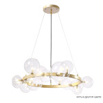 Фото 5 Люстра Crystal Lux AGATA SP15 V2 GOLD/TRANSPARENTE