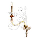 Фото 4 Бра Crystal Lux CATARINA AP1 V2 GOLD/TRANSPARENT-COGNAC