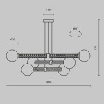 Фото 2 Подвесной светильник Maytoni MOD287PL-06BS