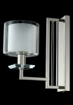 Фото 1 Бра Crystal Lux NICOLAS AP1 NICKEL/WHITE