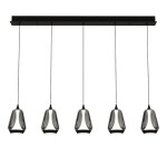 Фото 3 Подвесной светильник MD24001011-5B black/smoky