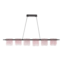 Фото SL6021.403.36 Светильник подвесной ST-Luce черный/розовый LED 1*36W 3000K ВУАЛЬ