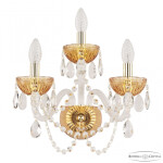 Фото 2 Бра 5402B/2+1/165 G Amber/M-1G Bohemia Ivele Crystal