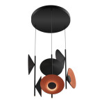 Фото 2 SL3003.403.09 Светильник подвесной ST-Luce Черный/Оранжевый, Черный LED 9*2W 3000K SENTITO