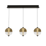 Фото 3 Подвесной светильник MD24022079-3B black/amber