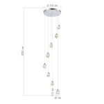 Фото 1 SL6114.103.08 Светильник подвесной ST-Luce Хром/Прозрачный LED 8*3W 3000K CASCATO