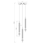 Фото 1 Подвесной светильник OD2503-3 gold