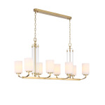 Фото 2 SL1403.333.08 Люстра подвесная ST-Luce Латунь/Прозрачный E27*8 40W ОПАЛ