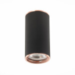 Фото 2 ST111.427.01 Светильник потолочный Черный GU10 1*50W D54xH105 220V Без ламп Накладные светильники