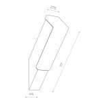 Фото 1 SL096.411.02 Светильник уличный настенный ST-Luce Черный/Белый LED 1*6W 4000K POSTO