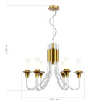 Фото 1 SL1241.203.06 Люстра подвесная ST-Luce Золотистый/Белый E14 6*40W ВЕТРАНО