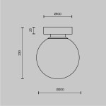Фото 4 Настенный светильник (бра) Maytoni MOD321WL-01B1