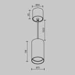 Фото 3 Подвесной светильник Technical P100PL-20W3K-B