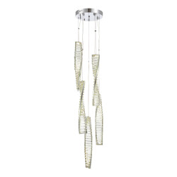 Фото SL6205.103.05 Светильник подвесной ST-Luce Хром/Прозрачный LED 1*55W 4000K ЭЛИКА