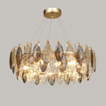 Фото 5 Люстра D8011P/R-800 gold/smoky