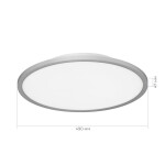 Фото 1 SLE1811-102-01 Светильник потолочный Серебрянный/белая LED 1*42W 4000K TASSEN