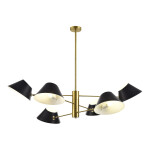 Фото 2 SLE1253-343-06 Светильник подвесной Латунь/Черный, Белый E14 6*60W NORBI