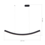 Фото 1 SL6232.403.01 Светильник подвесной ST-Luce Черный/Черный LED 1*20W 4000K HARMONY