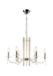 Фото 3 Люстра Crystal Lux AURELIO SP6 GOLD+CHROME/TRANSPARENT